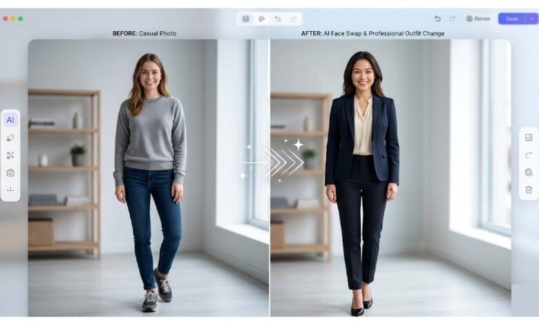 face swap and AI clothes changer