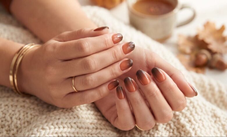 Fall Ombré Nails